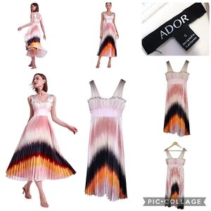 Adore, Ombre, Pleated,  Dress Size Small Nwot